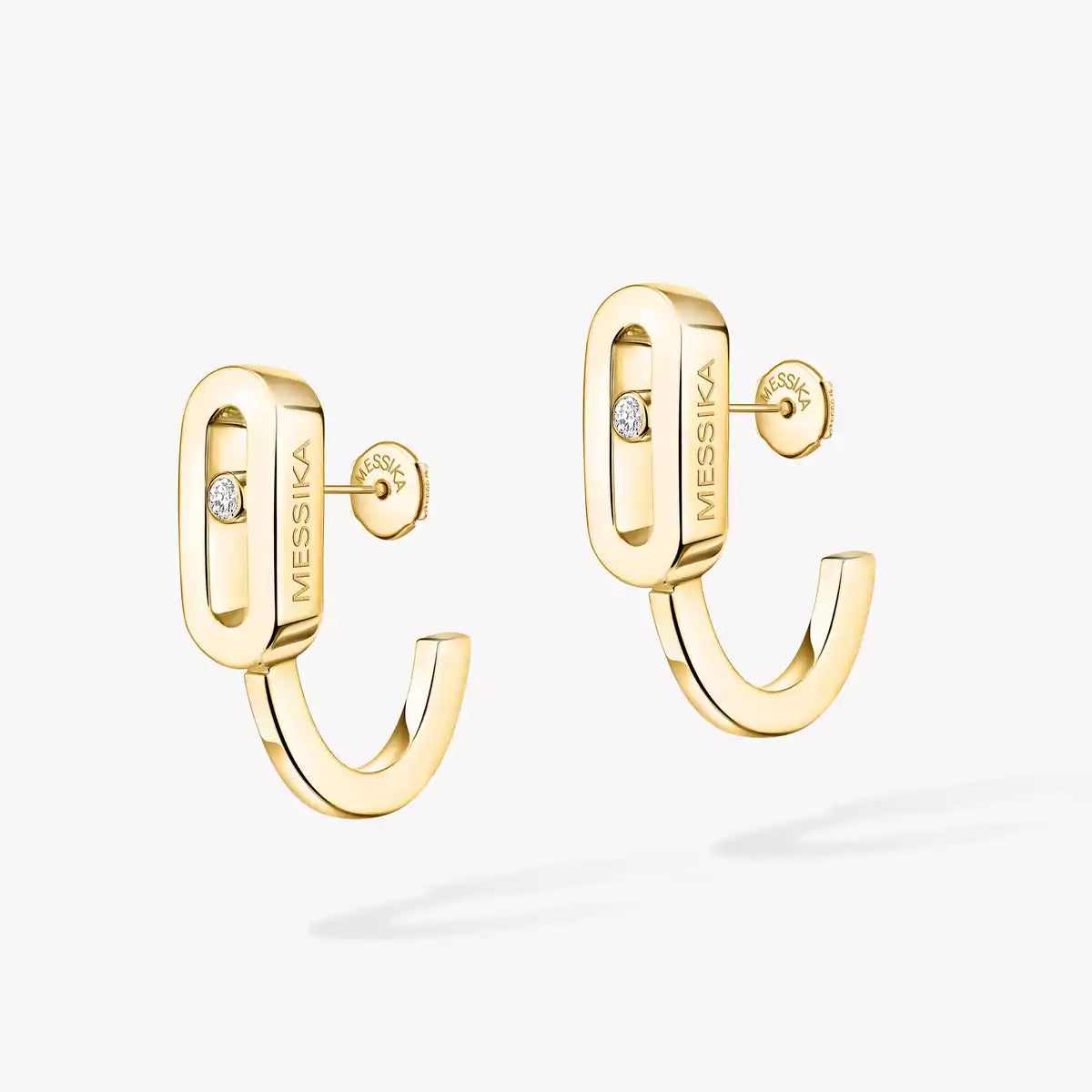 [Glow Jewelry]Diamond Mini Hoop Earrings Move Classique