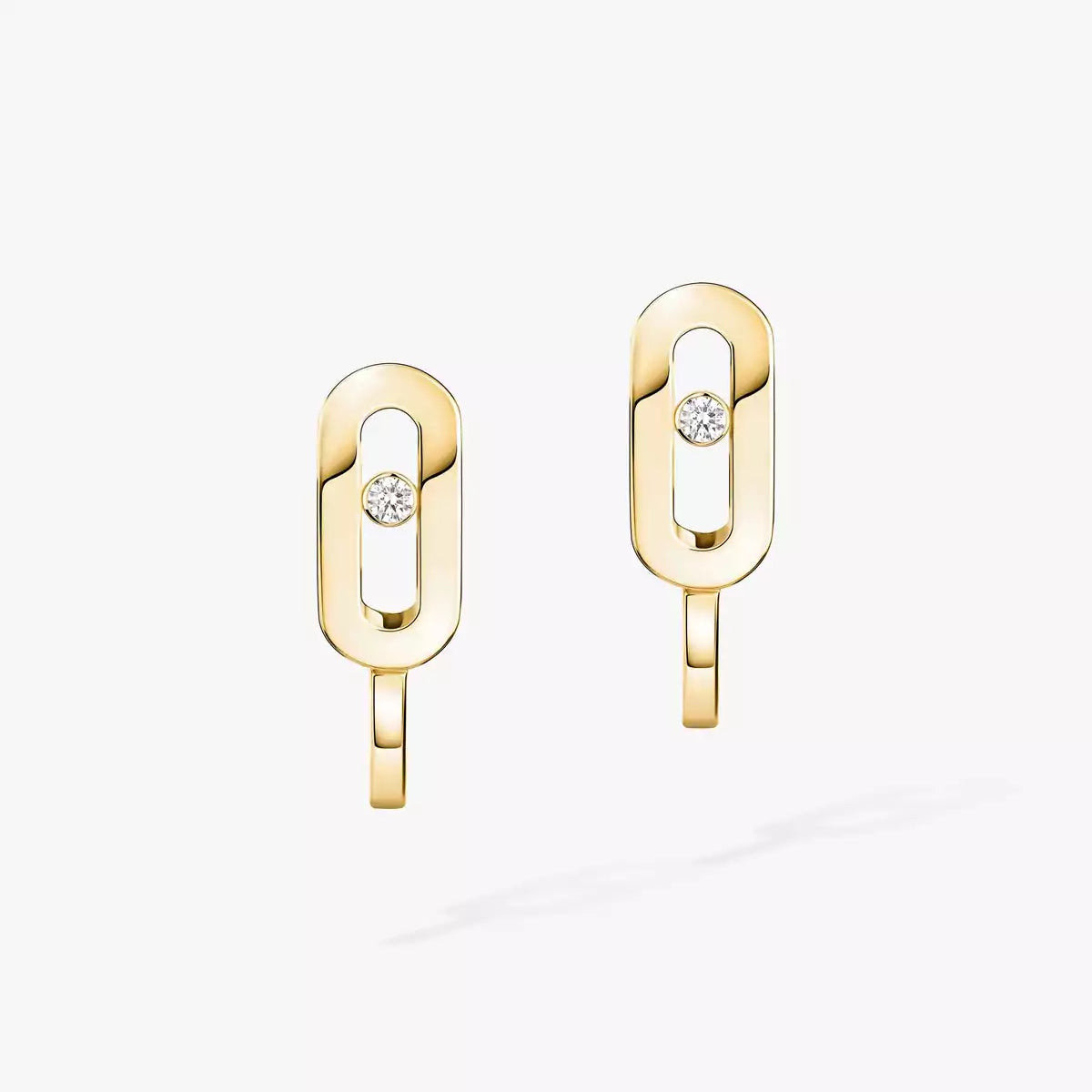 [Glow Jewelry]Diamond Mini Hoop Earrings Move Classique