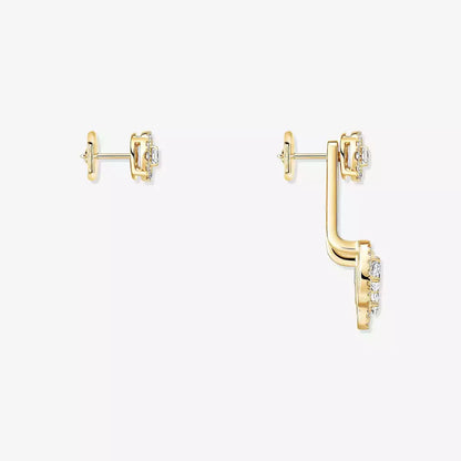 [Glow Jewelry] My Twin Trio  Diamond Earrings