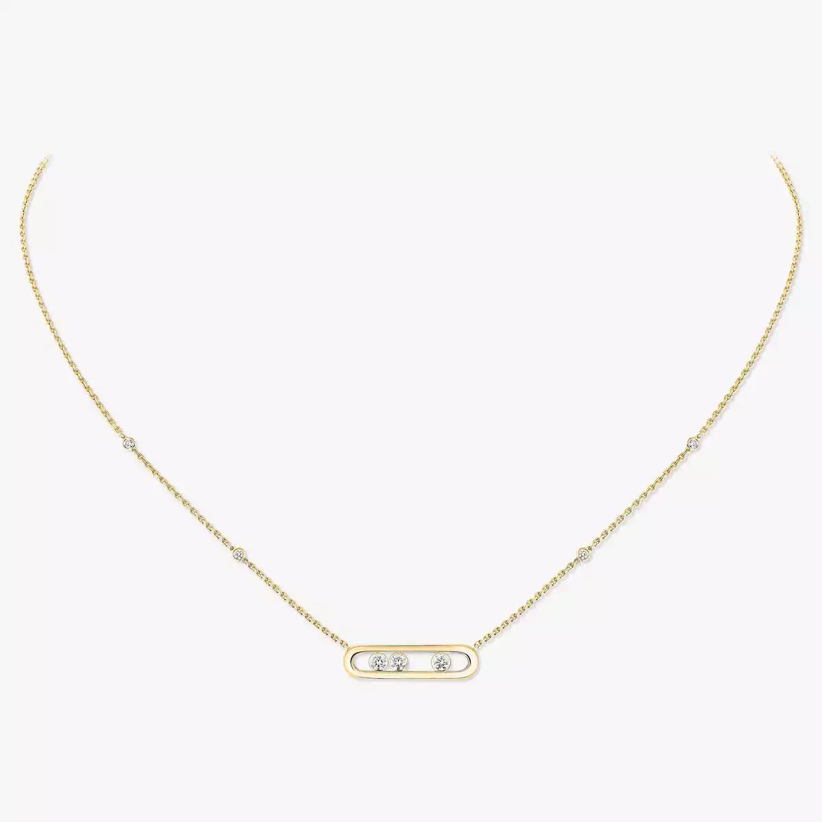 [Glow Jewelry] Baby Move Gold Diamond Necklace