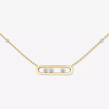[Glow Jewelry] Baby Move Gold Diamond Necklace