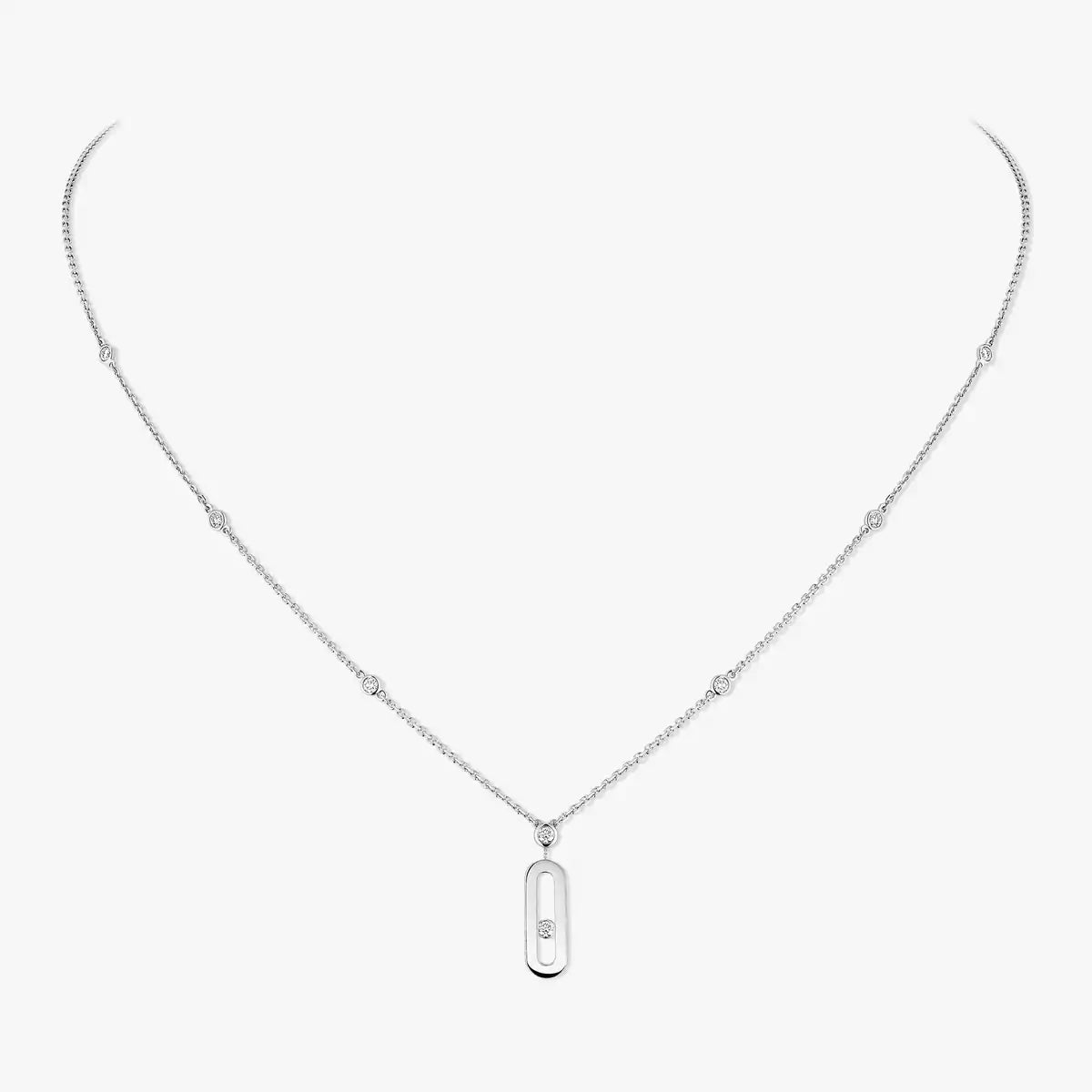 [Glow Jewelry] Move Uno Gold Diamond Long Necklace