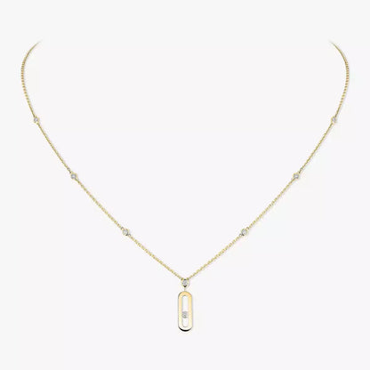 [Glow Jewelry] Move Uno Gold Diamond Long Necklace
