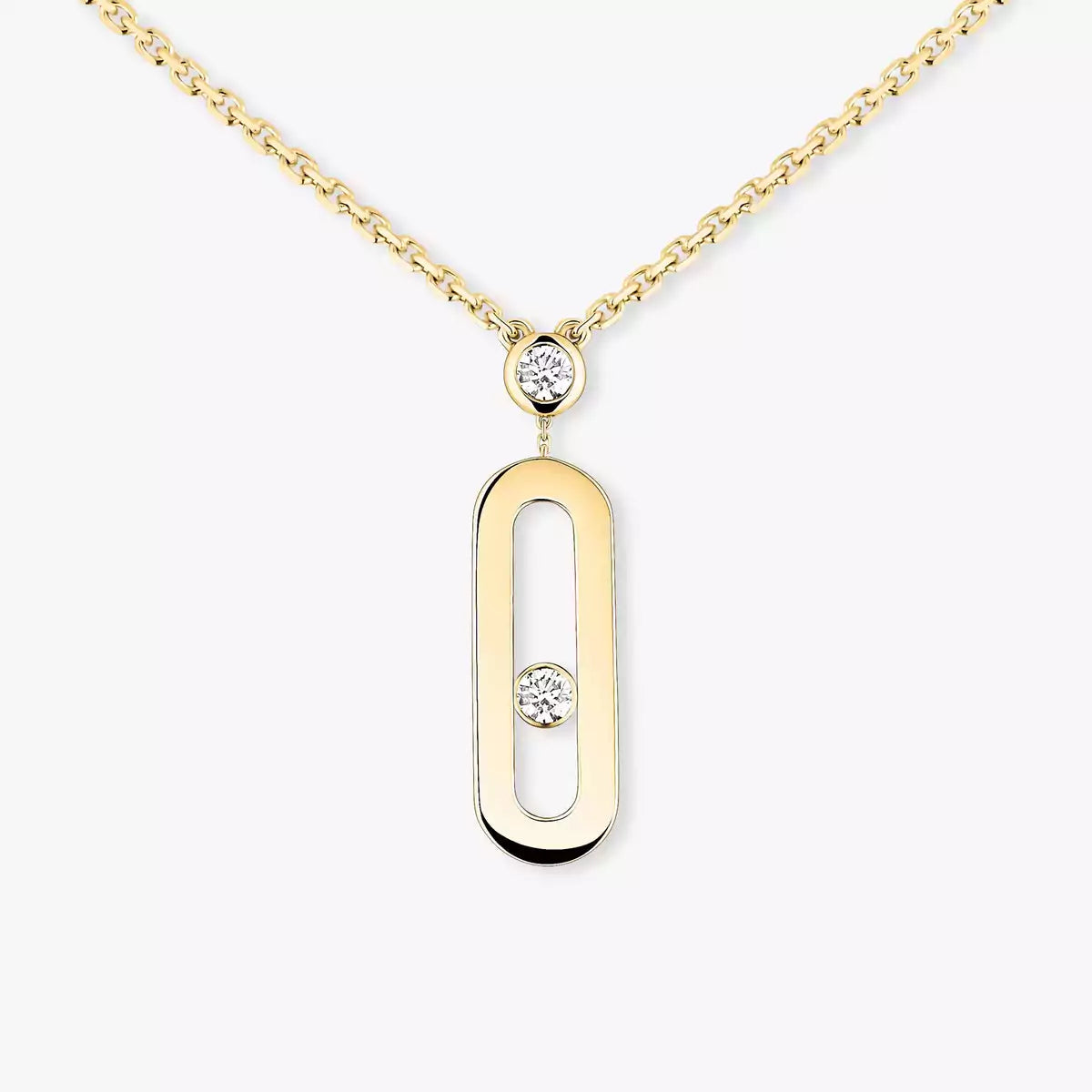 [Glow Jewelry] Move Uno Gold Diamond Long Necklace