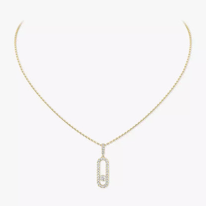 [Glow Jewelry]Move Uno Diamond Necklace in Rose Gold