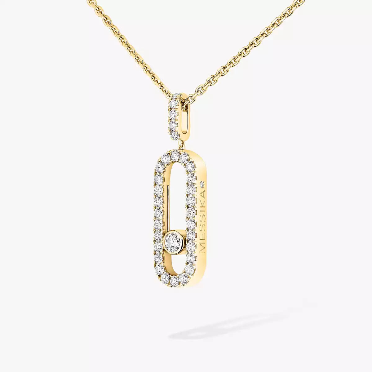 [Glow Jewelry]Move Uno Diamond Necklace in Rose Gold