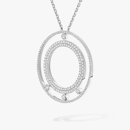 [Glow Jewelry]Move Romane Long Pave_-Set Diamond Necklace