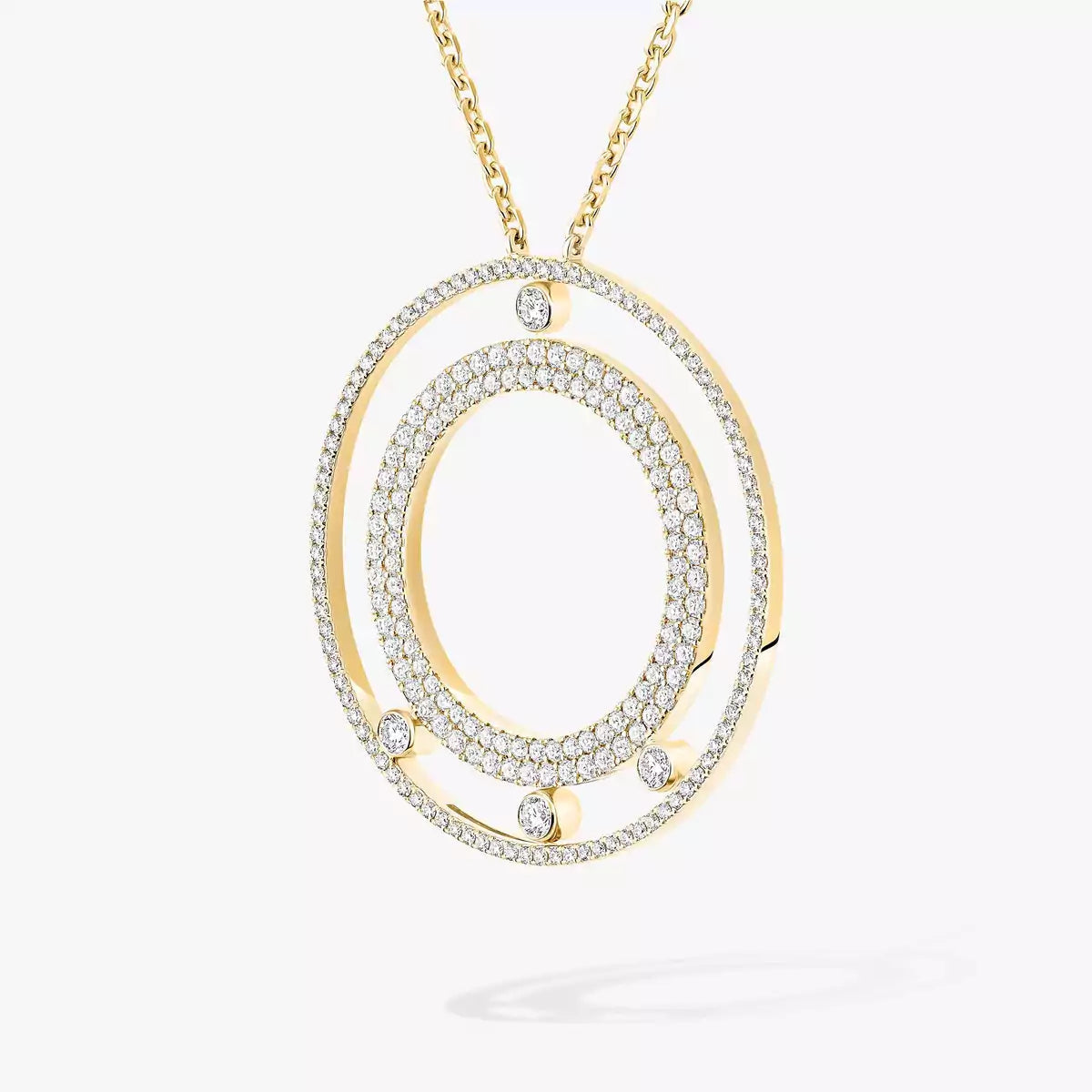 [Glow Jewelry]Move Romane Long Pave_-Set Diamond Necklace
