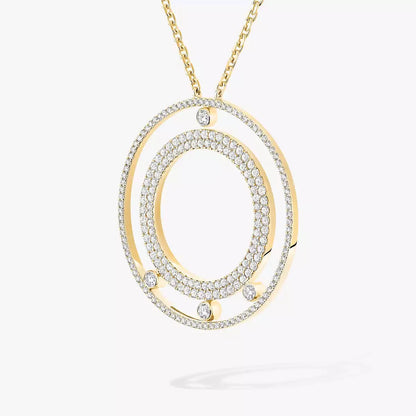 [Glow Jewelry]Move Romane Long Pave_-Set Diamond Necklace