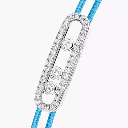 [Glow Jewelry]MK Care(s) pink cord pavé bracelet