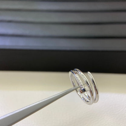 [Glow Jewelry]SMOOTH THREE-BAND NAIL RING