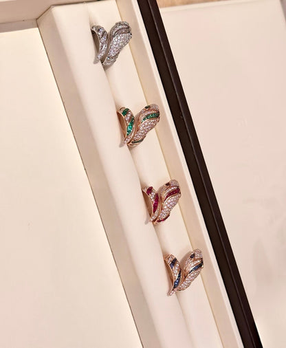 [Glow Jewelry]BRAND NEW LUXURY BLUE SNAKE RING