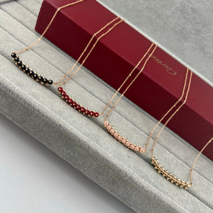 [Glow Jewelry]NEW STUD COLORED GEM PENDANT NECKLACE