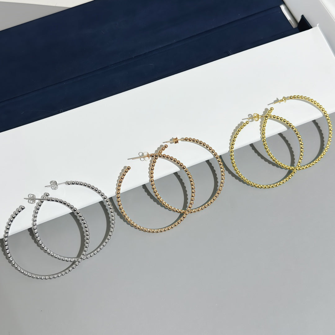 [Glow Jewelry] SMOOTH BEAD STUD EARRINGS