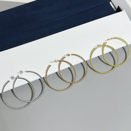 [Glow Jewelry] SMOOTH BEAD STUD EARRINGS