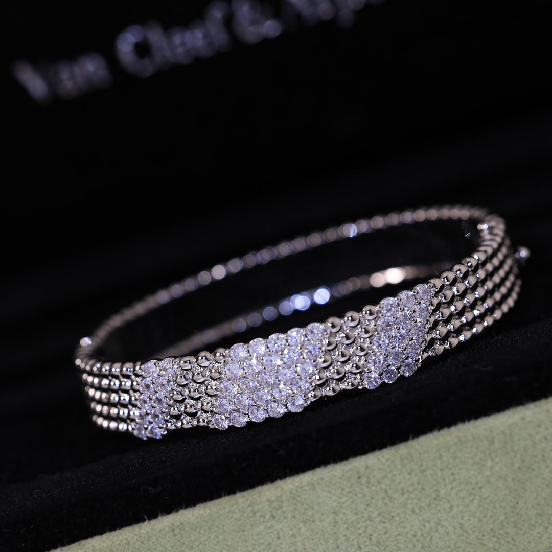 [Glow Jewelry]  FIVE-ROW DIAMOND BRACELET