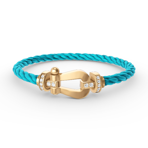 ¡®Glow Jewelry¡¯FORCE LARGE HORSESHOE HALF DIAMOND BRACELET GOLD