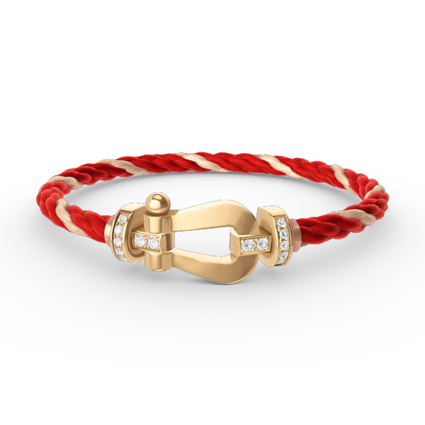 ¡®Glow Jewelry¡¯FORCE LARGE HORSESHOE HALF DIAMOND BRACELET GOLD