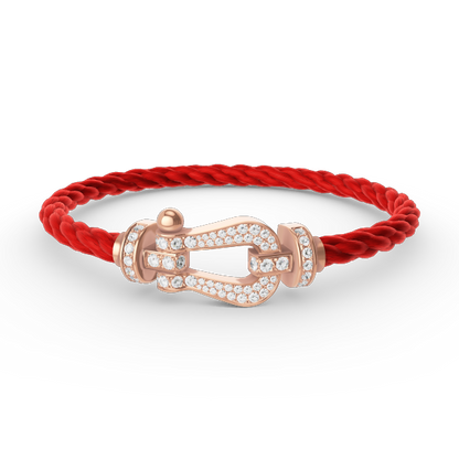 ¡®Glow Jewelry¡¯FORCE LARGE HORSESHOE FULL DIAMOND BRACELET ROSE GOLD