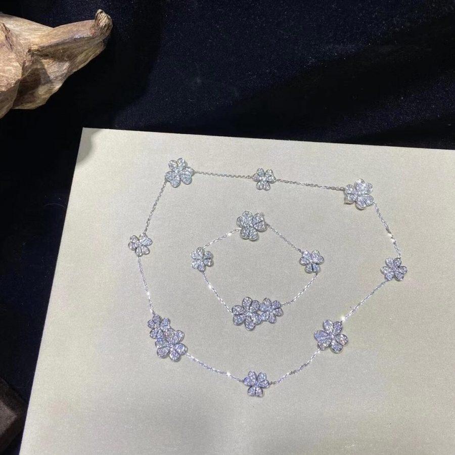 „Glow Jewelry“ FRIVOLE SILBER 5 BLUMEN ARMBAND