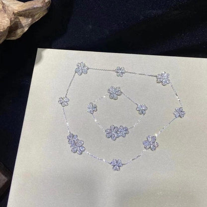 „Glow Jewelry“ FRIVOLE SILBER 5 BLUMEN ARMBAND