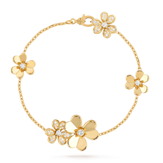 ¡®Glow Jewelry¡¯FRIVOLE GOLD 5 BLÜTEN ARMBAND