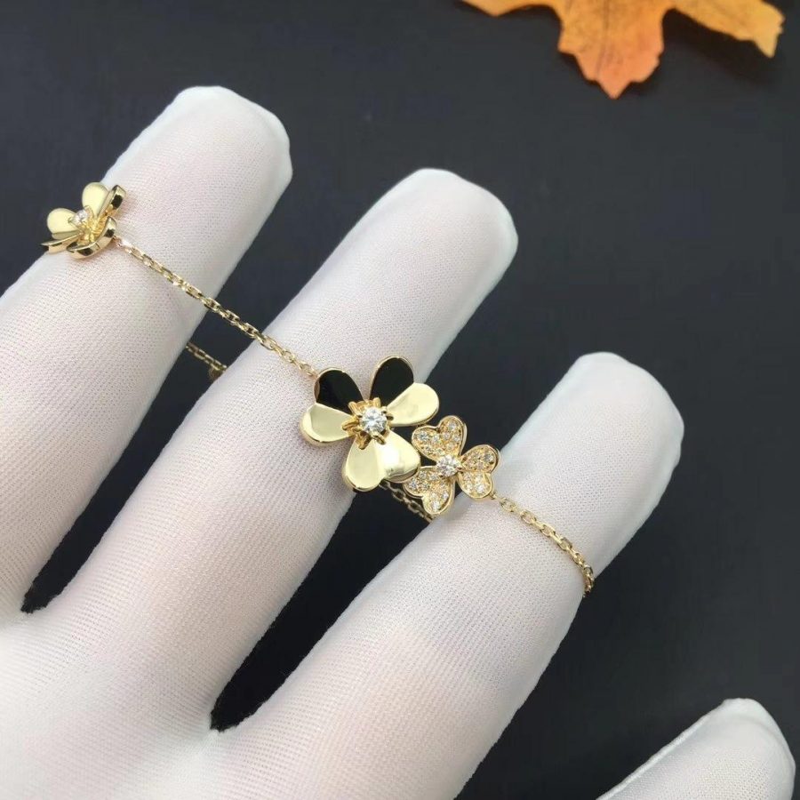 ¡®Glow Jewelry¡¯FRIVOLE GOLD 5 BLÜTEN ARMBAND
