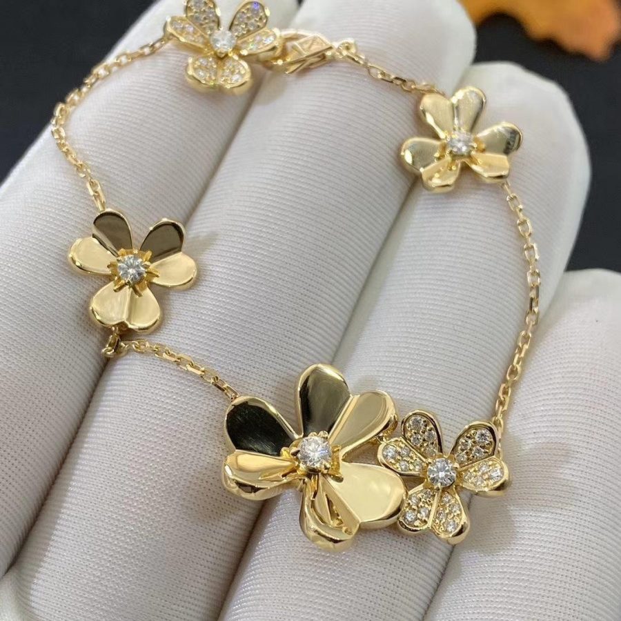 ¡®Glow Jewelry¡¯FRIVOLE GOLD 5 BLÜTEN ARMBAND