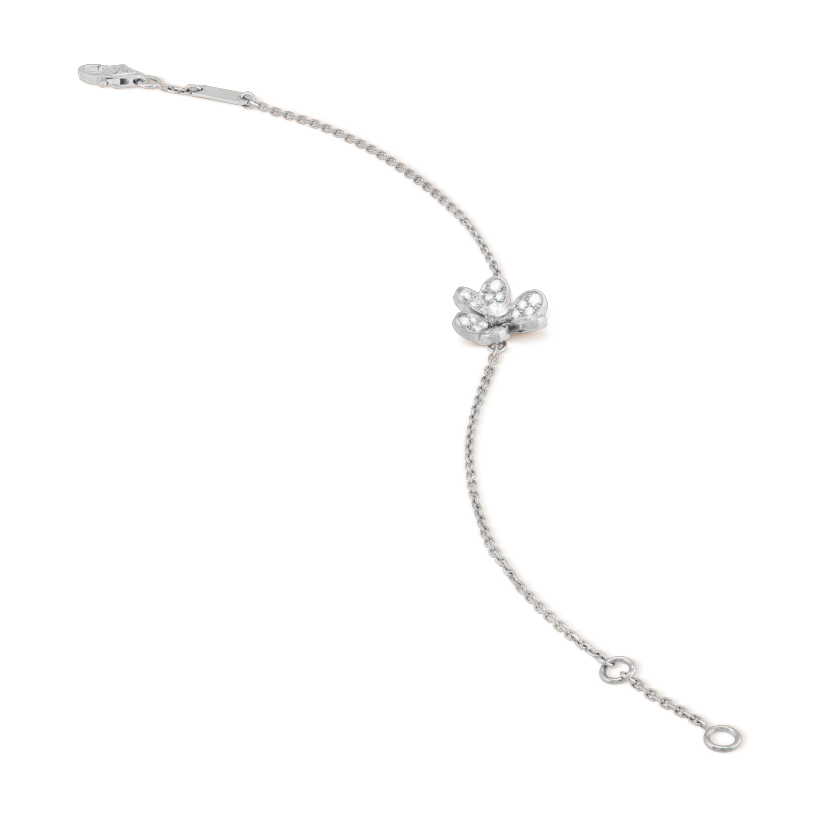 „Glow Jewelry“ FRIVOLE SILBER BLUMEN DIAMANTEN ARMBAND