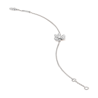 „Glow Jewelry“ FRIVOLE SILBER BLUMEN DIAMANTEN ARMBAND
