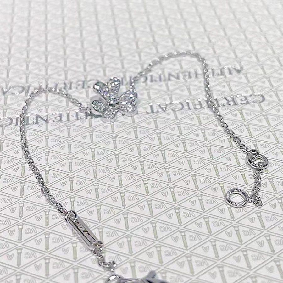 „Glow Jewelry“ FRIVOLE SILBER BLUMEN DIAMANTEN ARMBAND