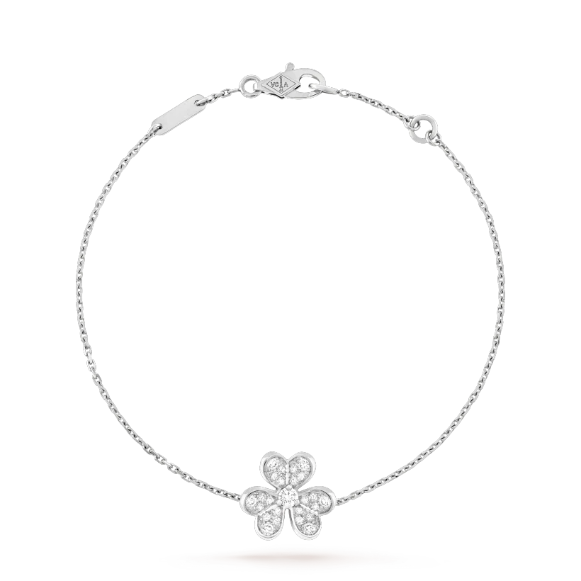 „Glow Jewelry“ FRIVOLE SILBER BLUMEN DIAMANTEN ARMBAND