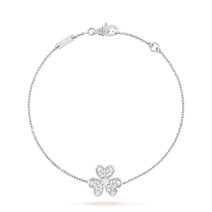 „Glow Jewelry“ FRIVOLE SILBER BLUMEN DIAMANTEN ARMBAND