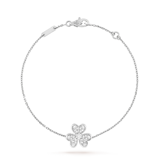 „Glow Jewelry“ FRIVOLE SILBER BLUMEN DIAMANTEN ARMBAND