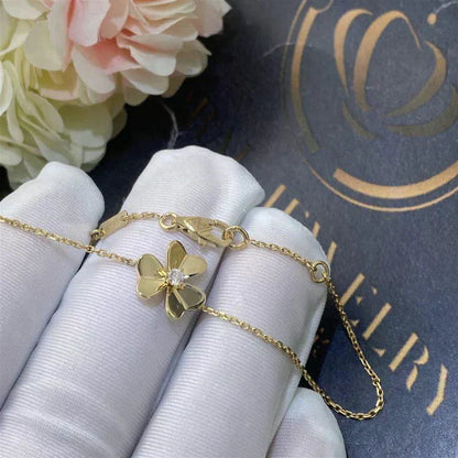 ¡®Glow Jewelry¡¯ FRIVOLE GOLD FLOWER ROSA MALACHIT ARMBAND
