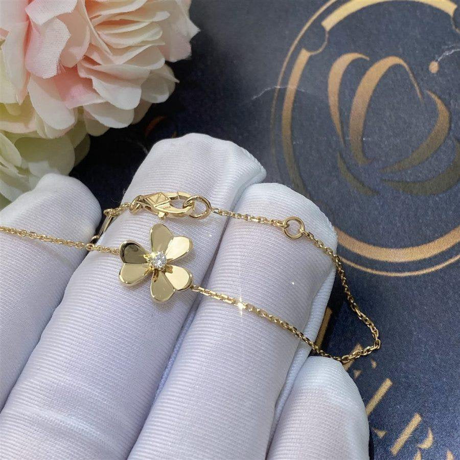 „Glow Jewelry“ FRIVOLE GOLDARMREIF MIT BLUMEN