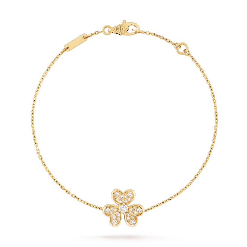 ¡®Glow Jewelry¡¯FRIVOLE GOLD BLUMEN DIAMANTARMREIFEN
