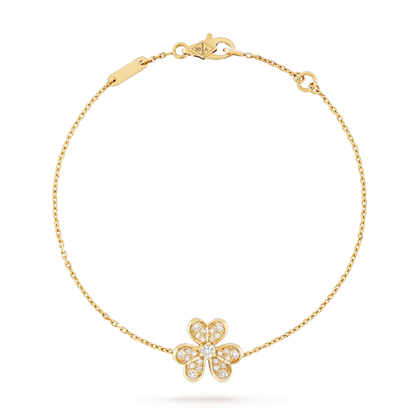 ¡®Glow Jewelry¡¯FRIVOLE GOLD BLUMEN DIAMANTARMREIFEN