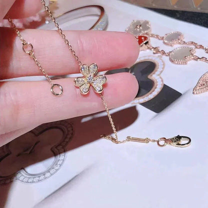 ¡®Glow Jewelry¡¯FRIVOLE GOLD BLUMEN DIAMANTARMREIFEN