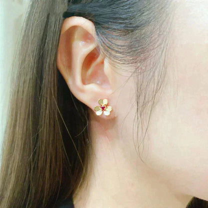 ¡®Glow Jewelry¡¯FRIVOLE BLUMEN-OHRRINGE ROSA