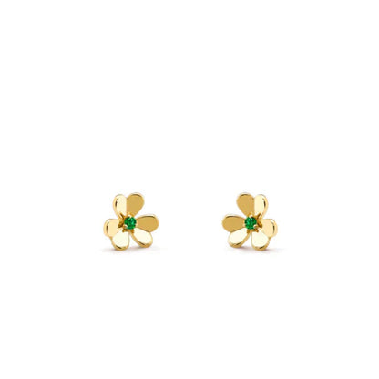 [Glow Jewelry]FRIVOLE  FLOWER MALACHITE EARRINGS