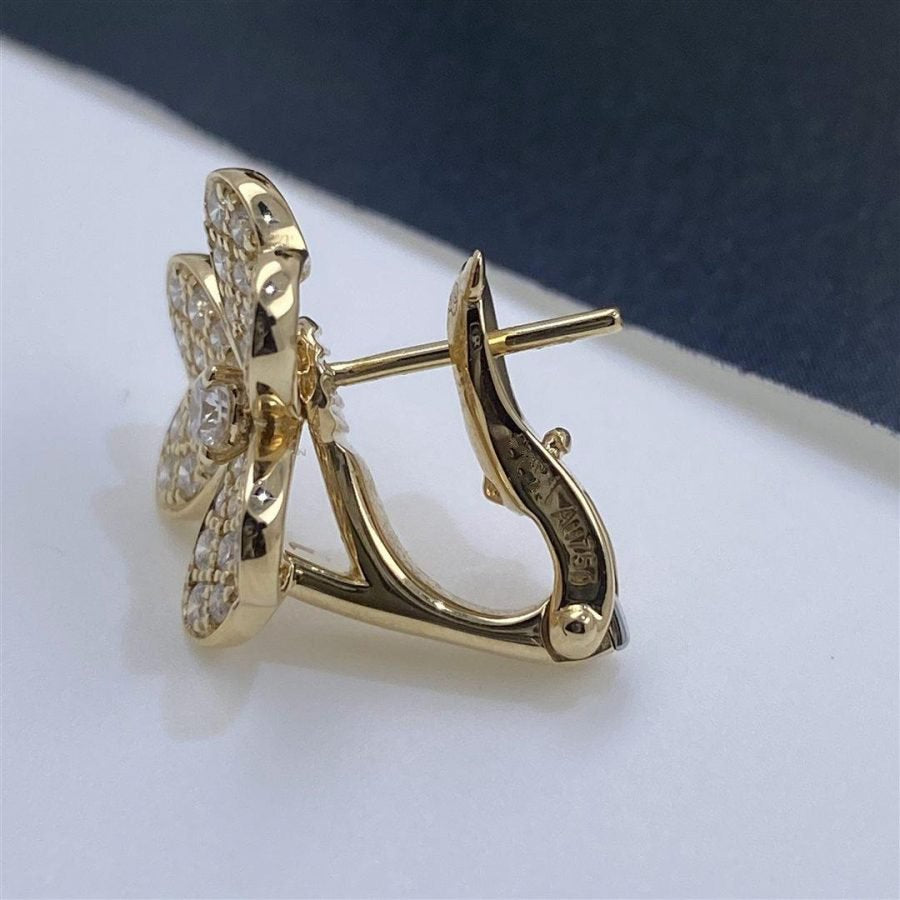 ¡®Glow Jewelry¡¯FRIVOLE GOLD FLOWER DIAMOND EARRINGS