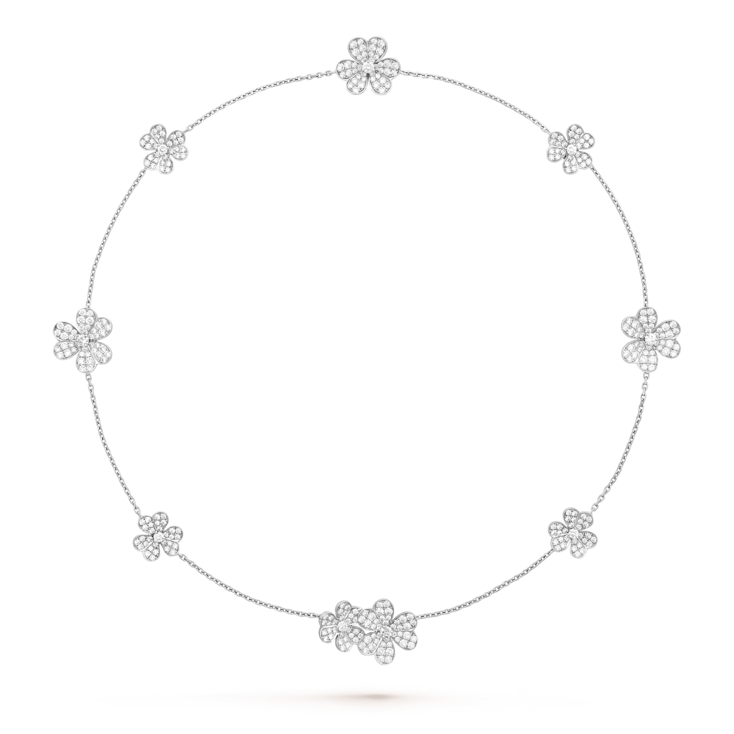 ¡®Glow Jewelry¡¯FRIVOLE SILBER 9 BLUMEN HALSKETTE