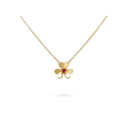 „Glow Jewelry“ FRIVOLE GOLD BLUMENHALSKETTE