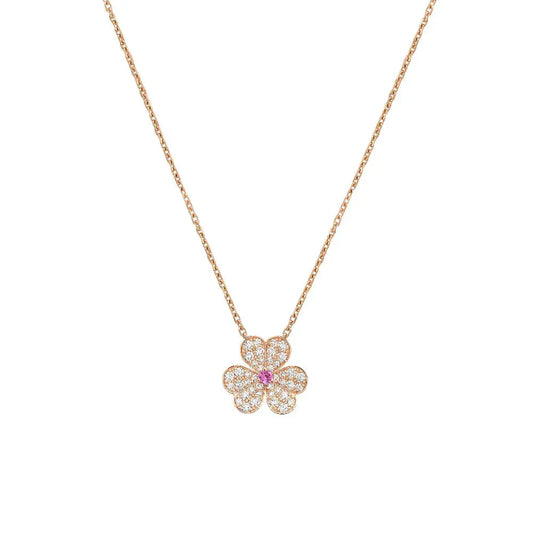 FRIVOLE ROSEGOLDENE BLUMEN-DIAMANT-HALSKE_EN GLOW JEWELRY_EN