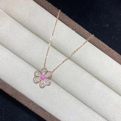 FRIVOLE ROSEGOLDENE BLUMEN-DIAMANT-HALSKE_EN GLOW JEWELRY_EN