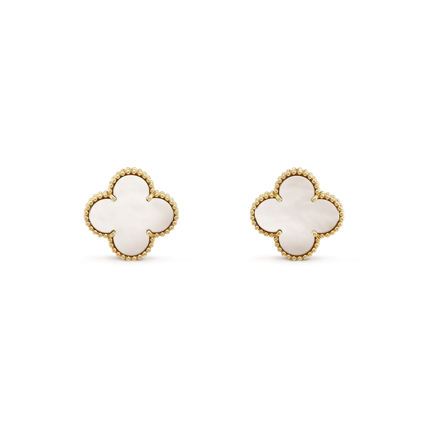¡®Glow Jewelry¡¯CLOVER MEDIUM 1 MOTIFS WEISSE MOP OHRSTECKER