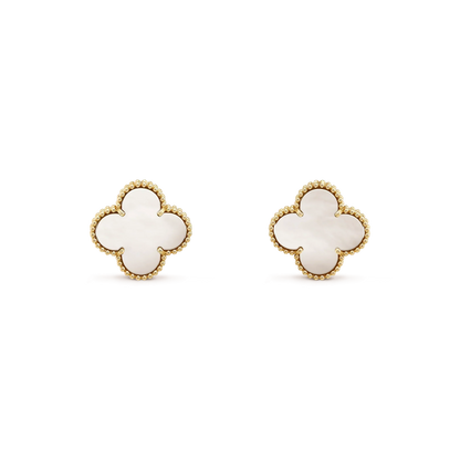 ¡®Glow Jewelry¡¯CLOVER MEDIUM 1 MOTIFS WEISSE MOP OHRSTECKER