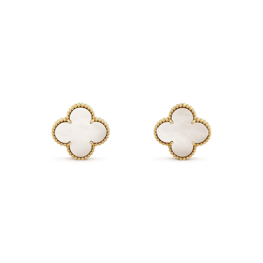 ¡®Glow Jewelry¡¯CLOVER MEDIUM 1 MOTIFS WEISSE MOP OHRSTECKER