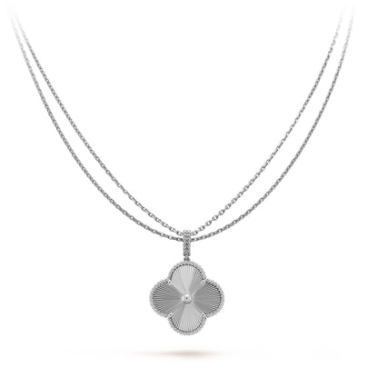 Glow Jewelry「CLOVER 25MM SILVER BIG CLOVER NECKLACE」